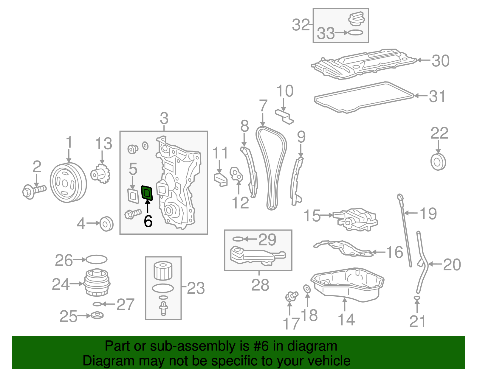 toyo専用 11329-11010 Genuine Toyota Gasket, Timing Belt Cover