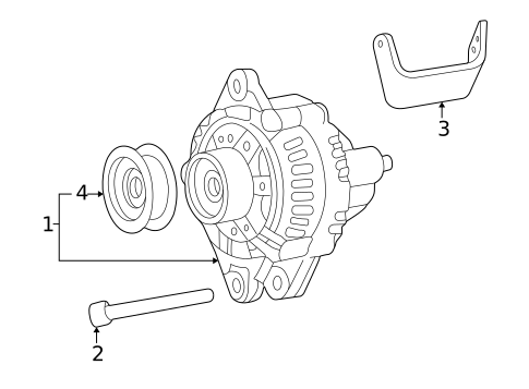 Alternator for 1999 Hyundai Sonata #1