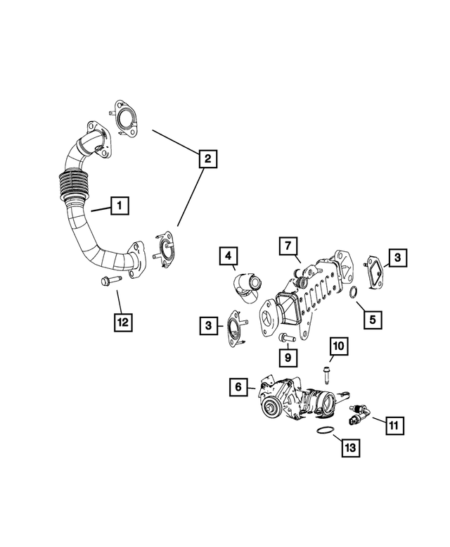 5048036AF - Emission Controls: Coolant Tube for Mopar Image