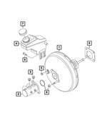 68125171AA - Brakes: Master Cylinder Reservoir Grommet for Dodge: Hornet | Fiat: 500L, 500X | Jeep: Renegade | Ram: ProMaster City Image