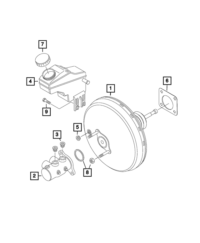 68125171AA - Brakes: Master Cylinder Reservoir Grommet for Mopar Image