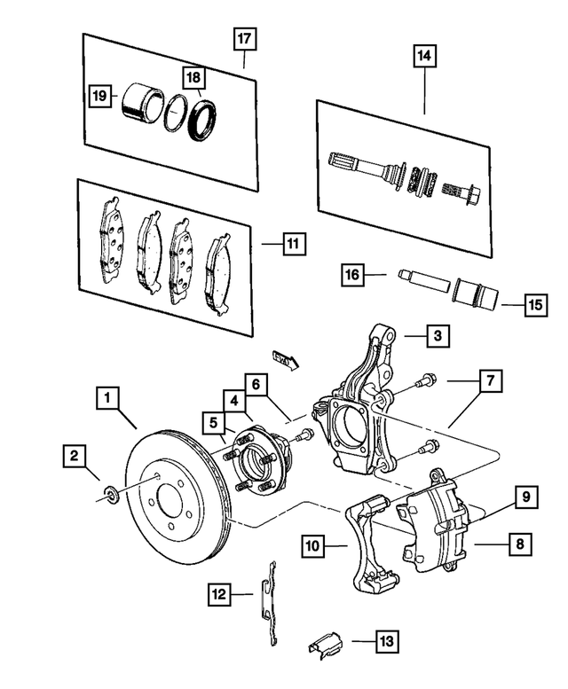 4721830AC - Service Brakes: Brake Rotor for Mopar Image
