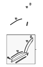 D10F51RC0H - Body: Lower Molding for Mazda: CX-3 Image