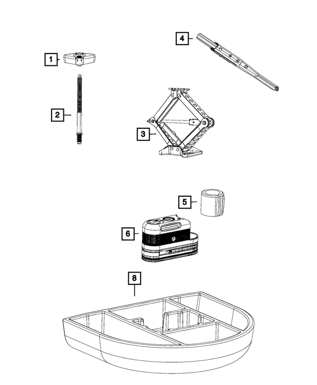 5105876AA - Wheels: Spare Wheel Stud for Jeep: Compass, Patriot Image