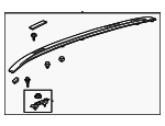 624030R010C3 - Body: Roof Luggage Carrier Side Rail for Toyota Image