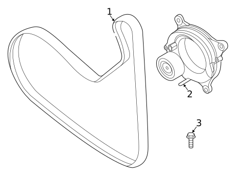 Accessory Drive Belt System Components for 2026 BMW X2 #0