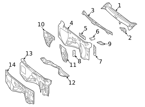 Cowl for 2016 Mercedes-Benz Sprinter 2500 #0