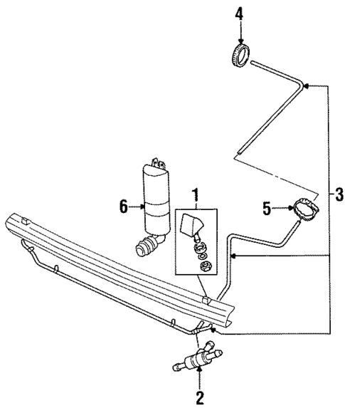 Washer Components for 1996 Land Rover Discovery #0