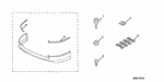 90112SJA000 - Accessory Components: SCREW, TAPPING (5X20) for Honda Image