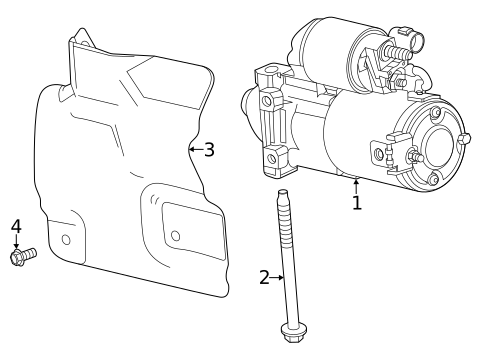 Starter for 2023 GMC Acadia #5