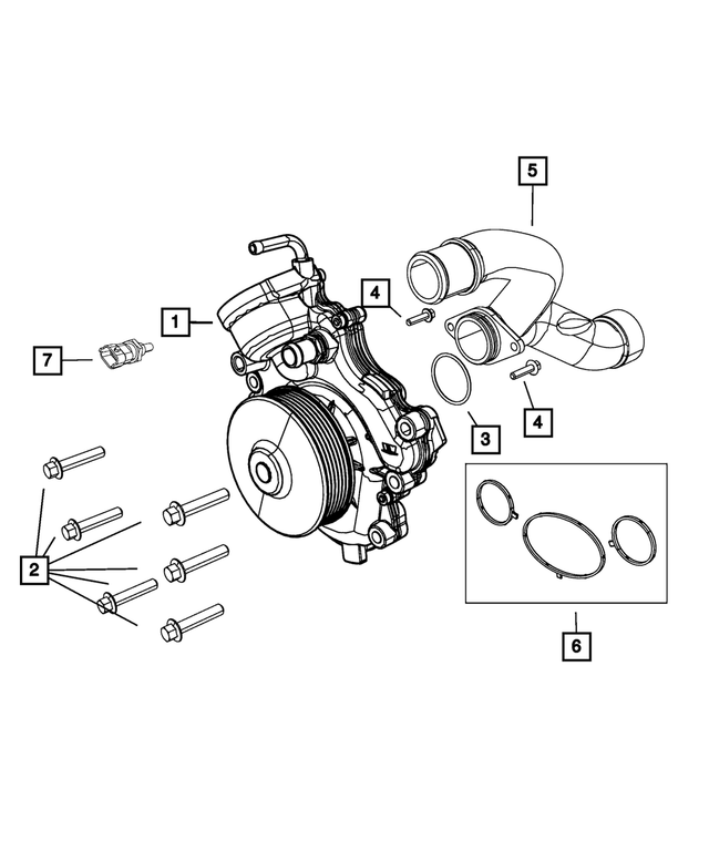 « 68029482AA – Cooling : Boulon, Montage pour Mopar Image »