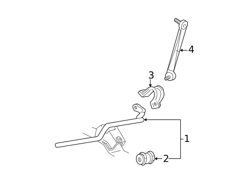 Stabilizer Bar & Components for 2005 Mercury Sable #0