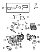 68197458AC - Air Conditioners and Heaters: Distribution Housing for Mopar Image