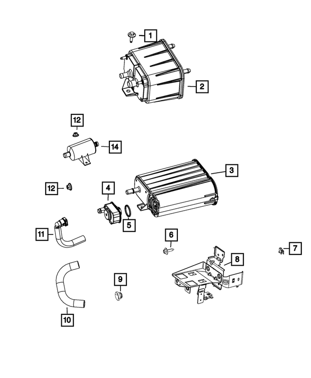« 68466509AB – Emission Controls : Vapeur Boitier pour Mopar Image »