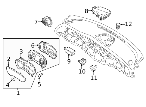 Switches for 2020 Kia Stinger #0