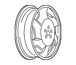 12368868 - Suspension: Wheel, Alloy for Chevrolet: Impala, Lumina, Monte Carlo Image