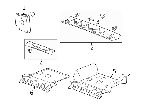 Interior Trim - Rear Body for 2009 Hummer H2 #0