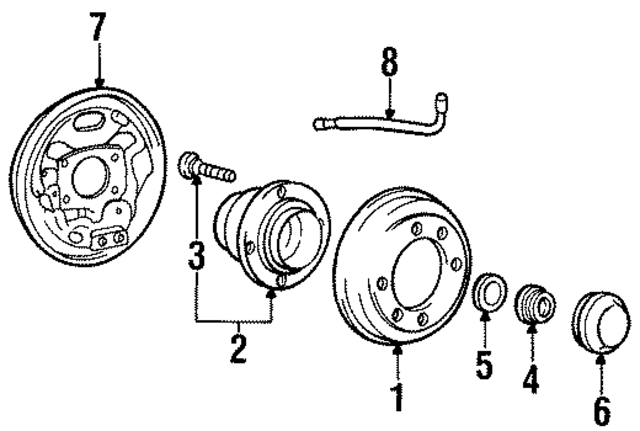 5874329000DS - : Brake Hose for Hyundai Image
