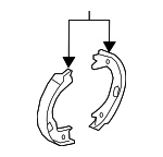 583052PA00 - : Park Brake Shoes for Kia Image