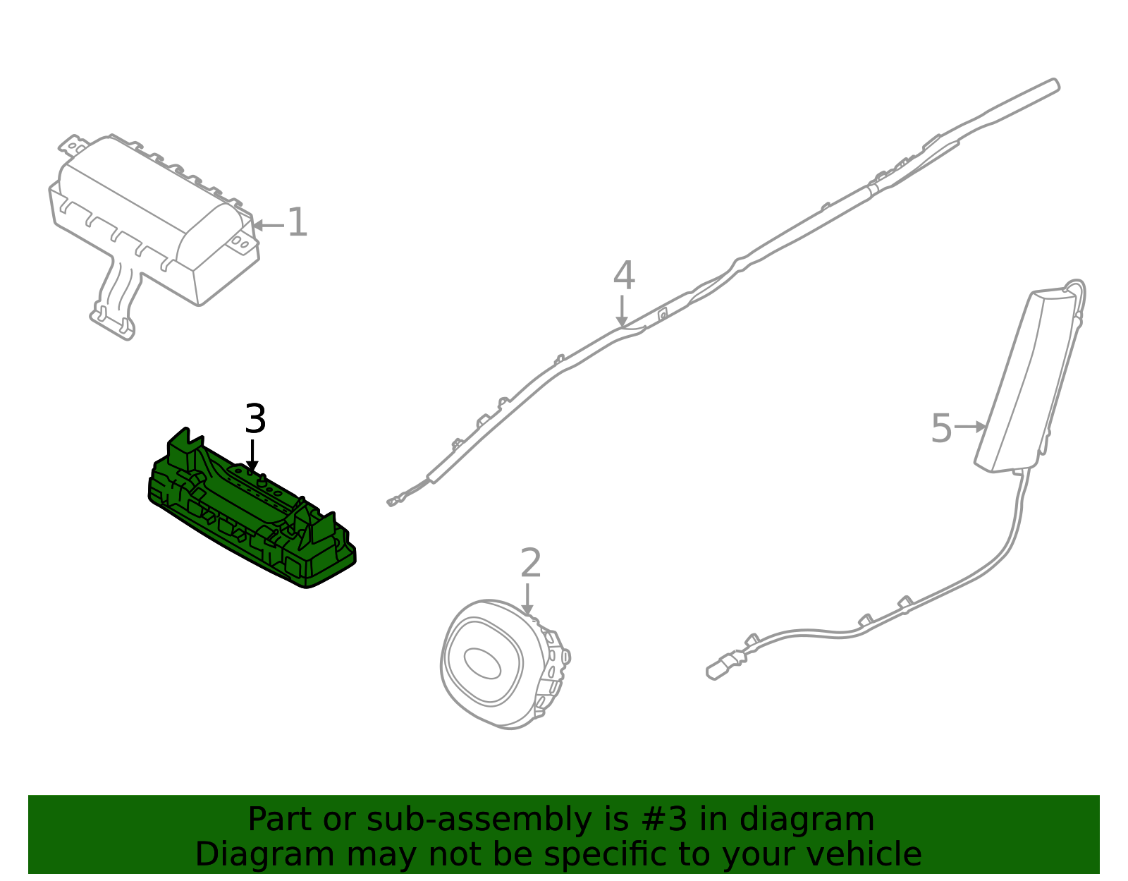2022-2025 Kia Carnival Knee Air Bag 80200-R0000 | TascaParts.com