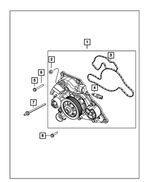 6102184AA - Cooling: Hex Head Bolt And Coned Washer for Mopar Image