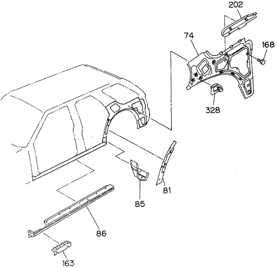 Side Panel - Step for 1997 Honda Passport #0