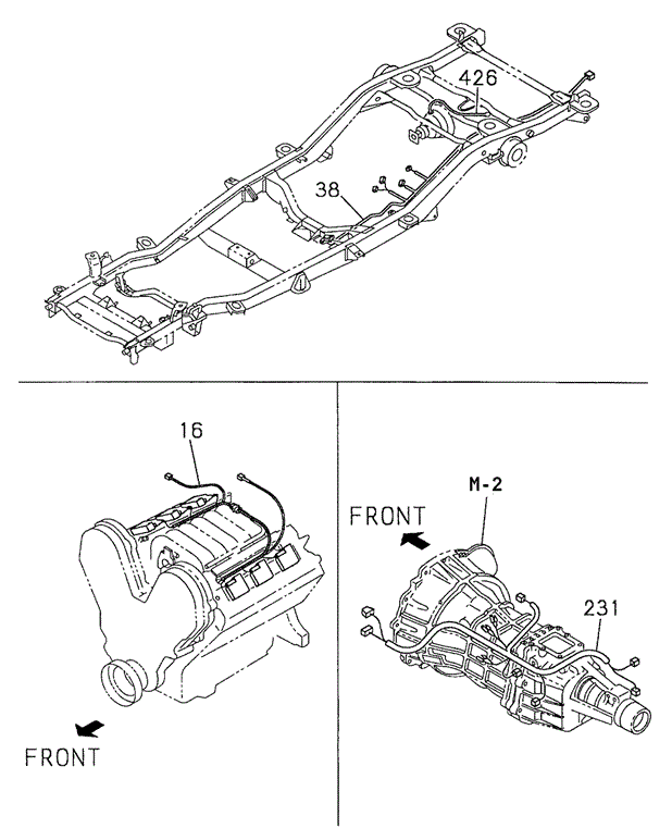 Wiring Harness (TO:9908) (2) for 1998 Honda Passport #0