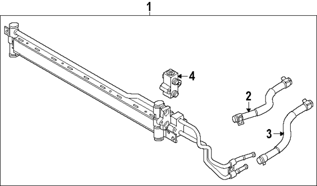 25400BE000 - : Oil Cooler for Hyundai Image