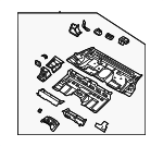 65520L5510 - Body: Center Floor Pan for Hyundai: Sonata Image