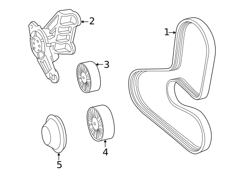 Belts & Pulleys for 1998 Volvo V70 #0