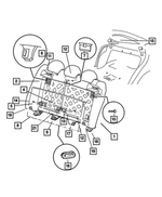 XL381DVAA - Interior Trim: Rear Seat Back Collar for Mopar Image