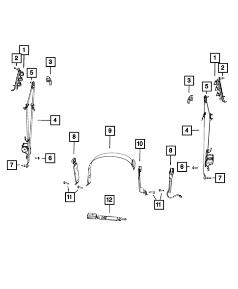 Seat Belts for 2016 Ram 3500 #0