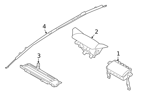 Air Bag Components for 2015 Hyundai Santa Fe Sport #1
