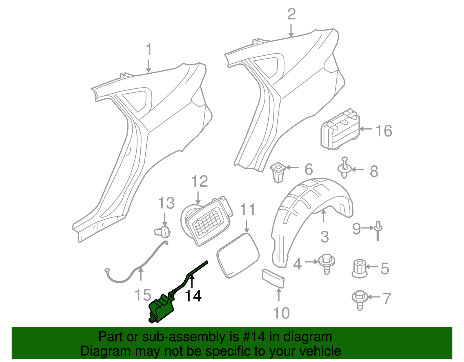 Lock Actuator - BMW (67117190533)