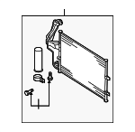 BP4K61480D - HVAC: Condenser Assembly for Mazda Image