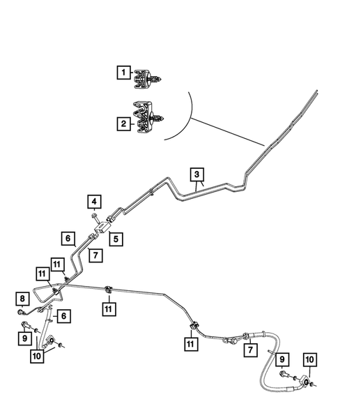 Hydraulic Control Unit, Brake Tubes and Hoses for 2024 Ram 1500 Classic #1