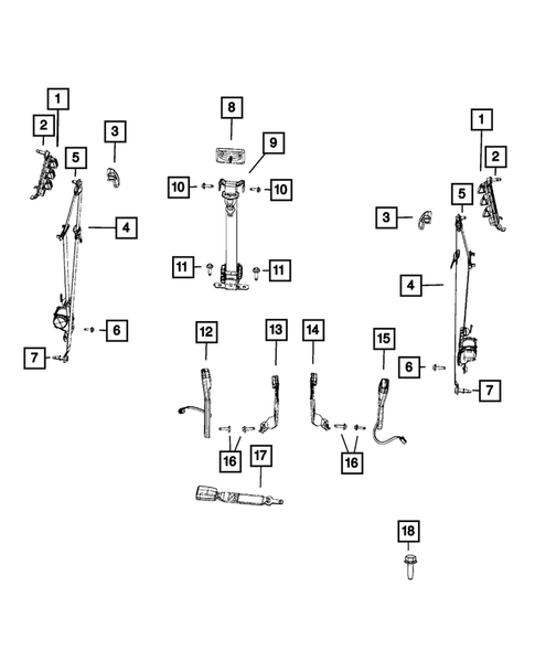 Seat Belts for 2020 Ram 3500 #4