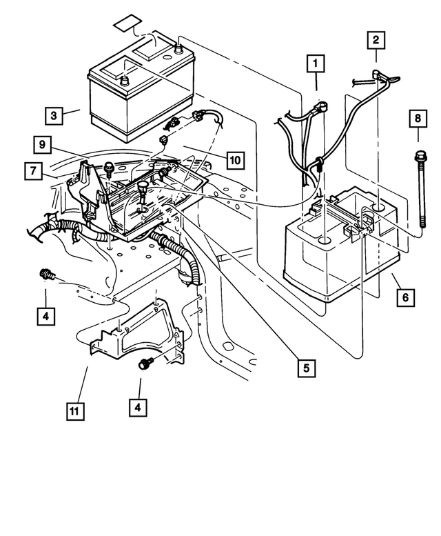 56049538AA - Electrical: Battery Positive Cable for Mopar Image image