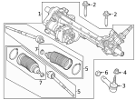 W721395S442 - : Inner Tie Rod Adjust Nut for Ford Image