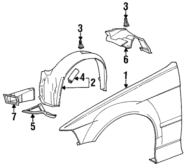 41351977875 - Body: Fender for BMW Image