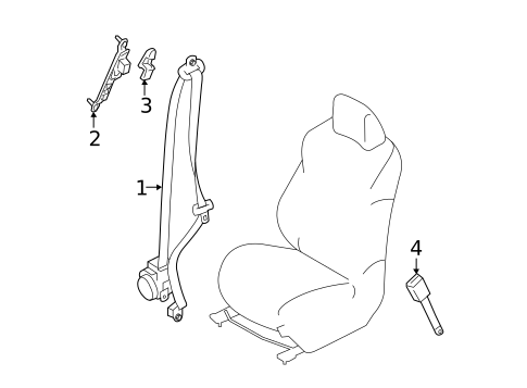 Front Seat Belts for 2016 Nissan Juke #0