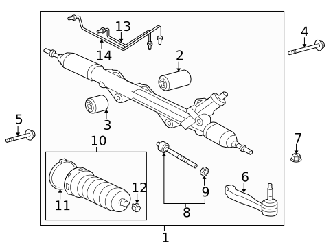 Steering Gear & Linkage for 2014 Jaguar F-Type #0