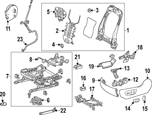 Driver Seat Components for 2025 Toyota Grand Highlander #0