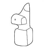 3B0839833E - Body: Lock Lever for Volkswagen: Golf, Jetta, Passat Image