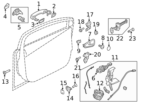 Lock & Hardware for 2013 Ford Focus #3