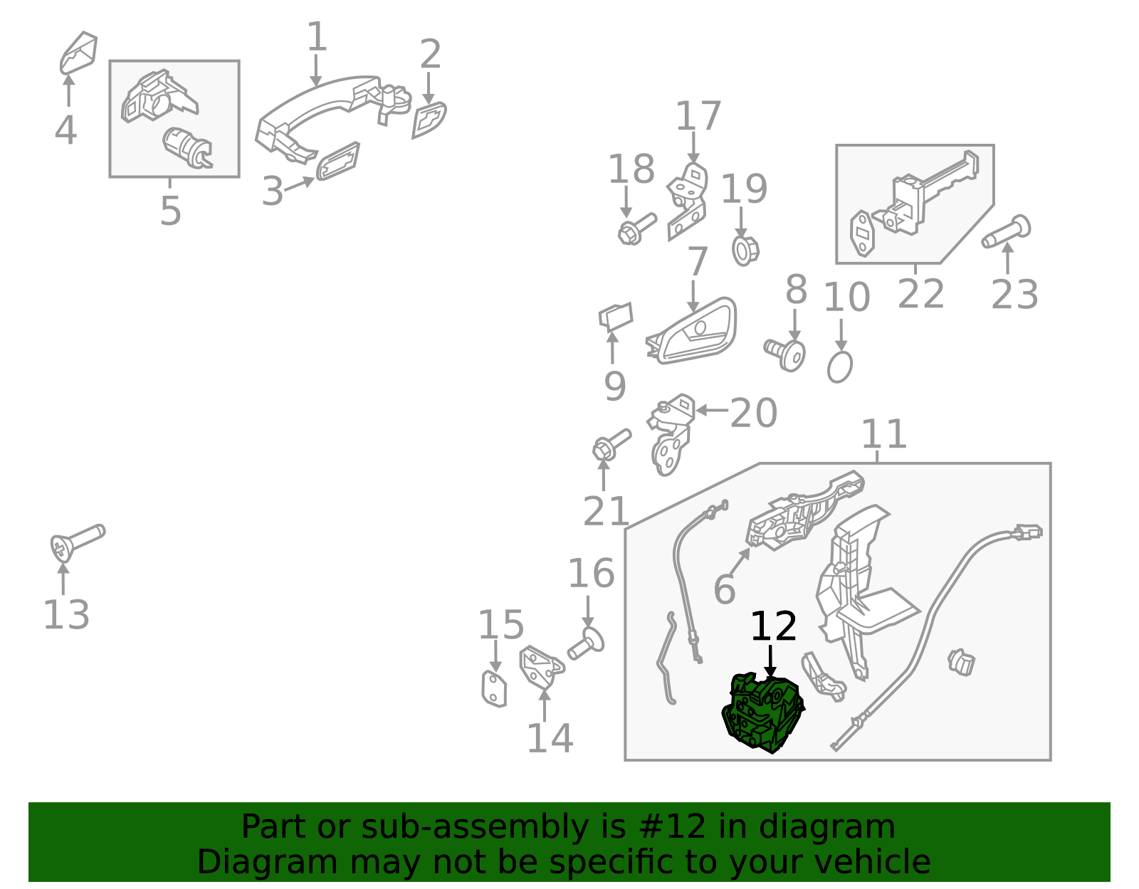 bf6z5421813d - Ford Door Latch Assembly | Levittown Ford Parts