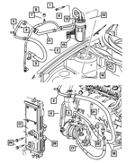 6036487AA - Air Conditioning &amp; Heater: Accumulator Line Mtg. Screw And Washer for Chrysler: PT Cruiser | Dodge: Neon Image