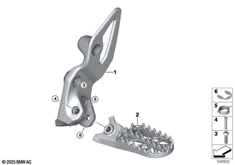 Footrests for 2025 BMW-Motorrad R 12 G/S #3