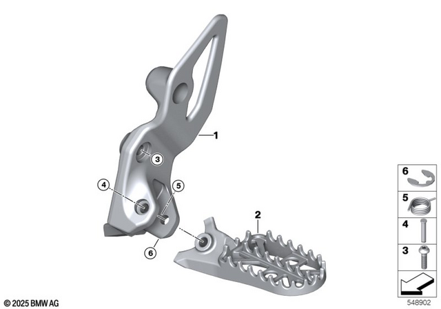 46715A71467 - Frame and Mounting Parts: Driver Footrest Left -  for BMW-Motorrad Image