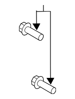 C2D27400 - Brakes: Mount Bracket Mount Bolt for Jaguar Image